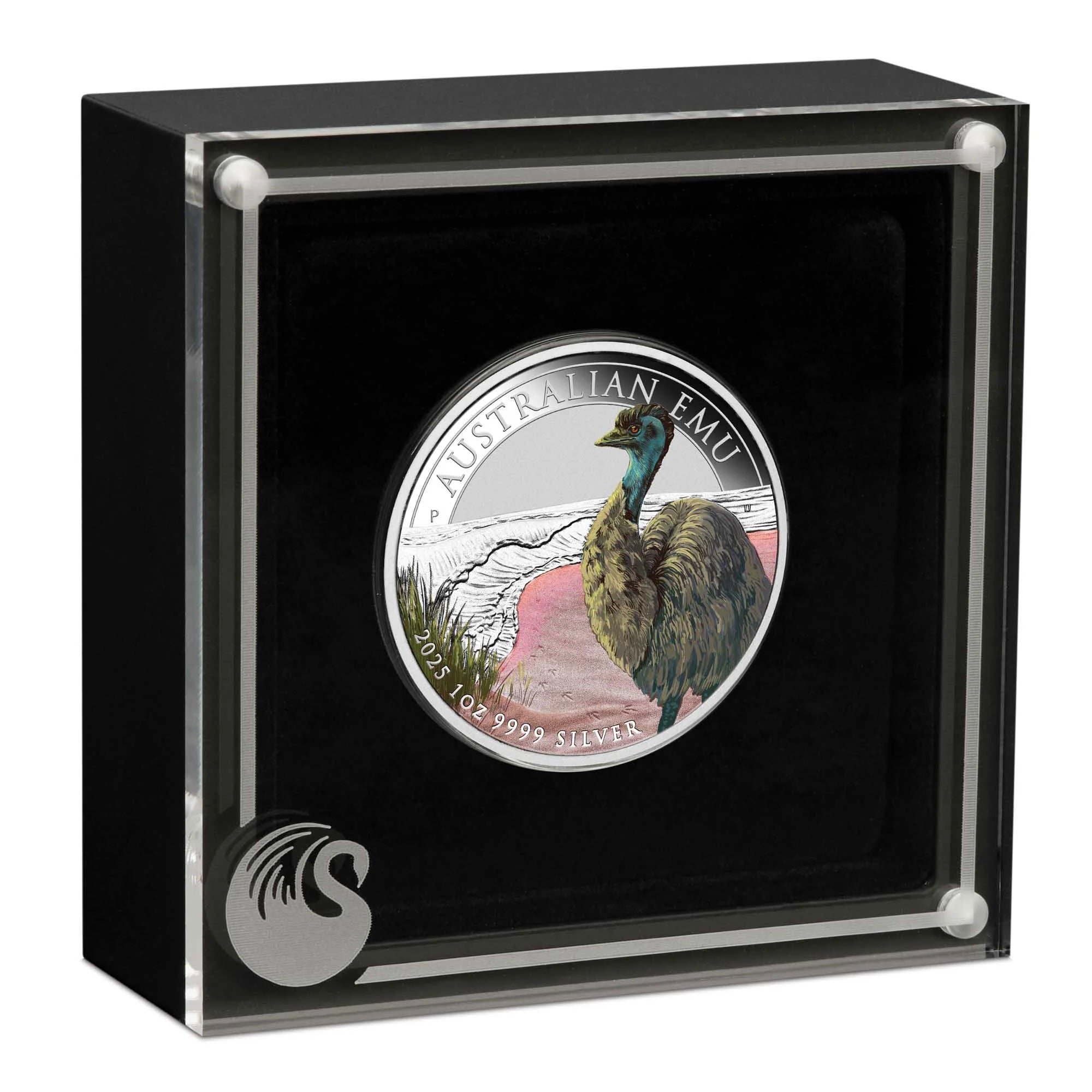 Perth Mint Emu 1 oz Silver 2025 Coloured Coin