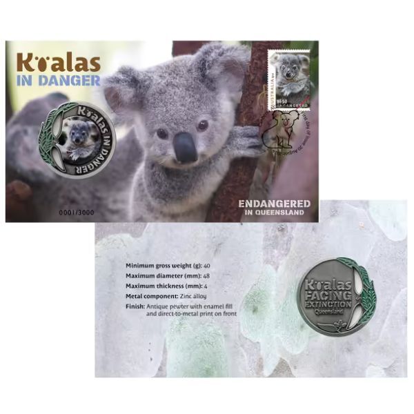 Koalas in Danger Medallion Cover QLD