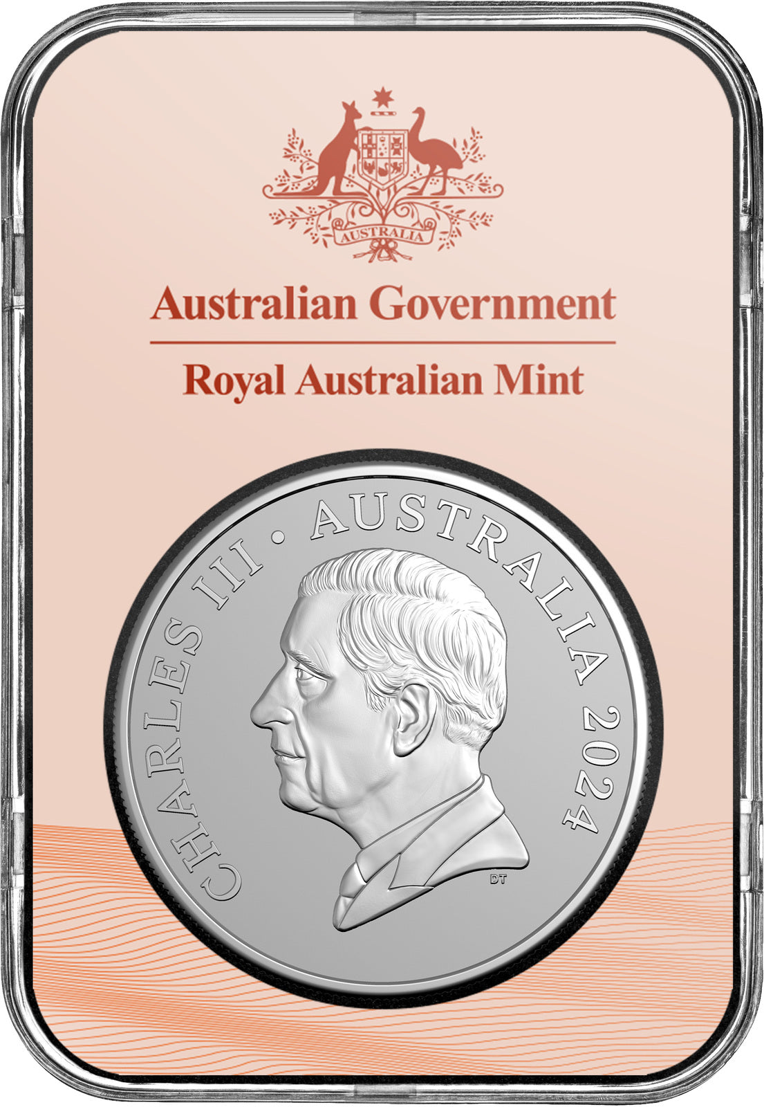 Royal Australian Mint 2024 Kangaroo Series $1 Fine Silver Frosted Uncirculated Coin