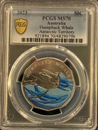 Royal Australian Mint 2023 50c PCGS MS70 Australia Humpback Whale Antartic Territory