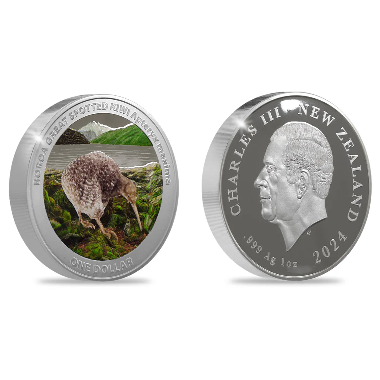 2024 1 oz New Zealand Kiwi Silver Colour Proof Coin