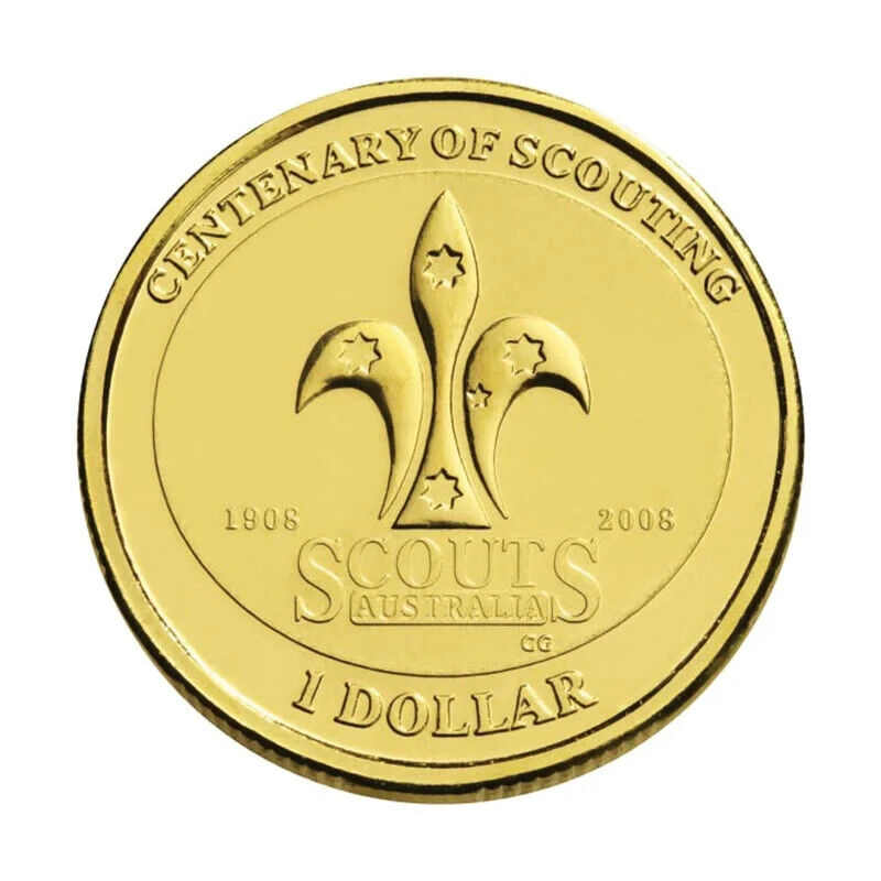 Royal Australian Mint 2008 $1 Centenary of Scouting UNC Coin