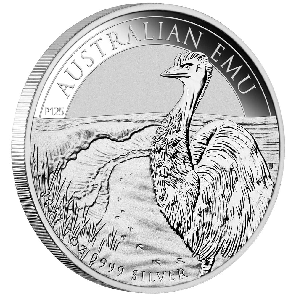 Perth Mint Australian Emu 2024 1oz Silver Bullion Coin