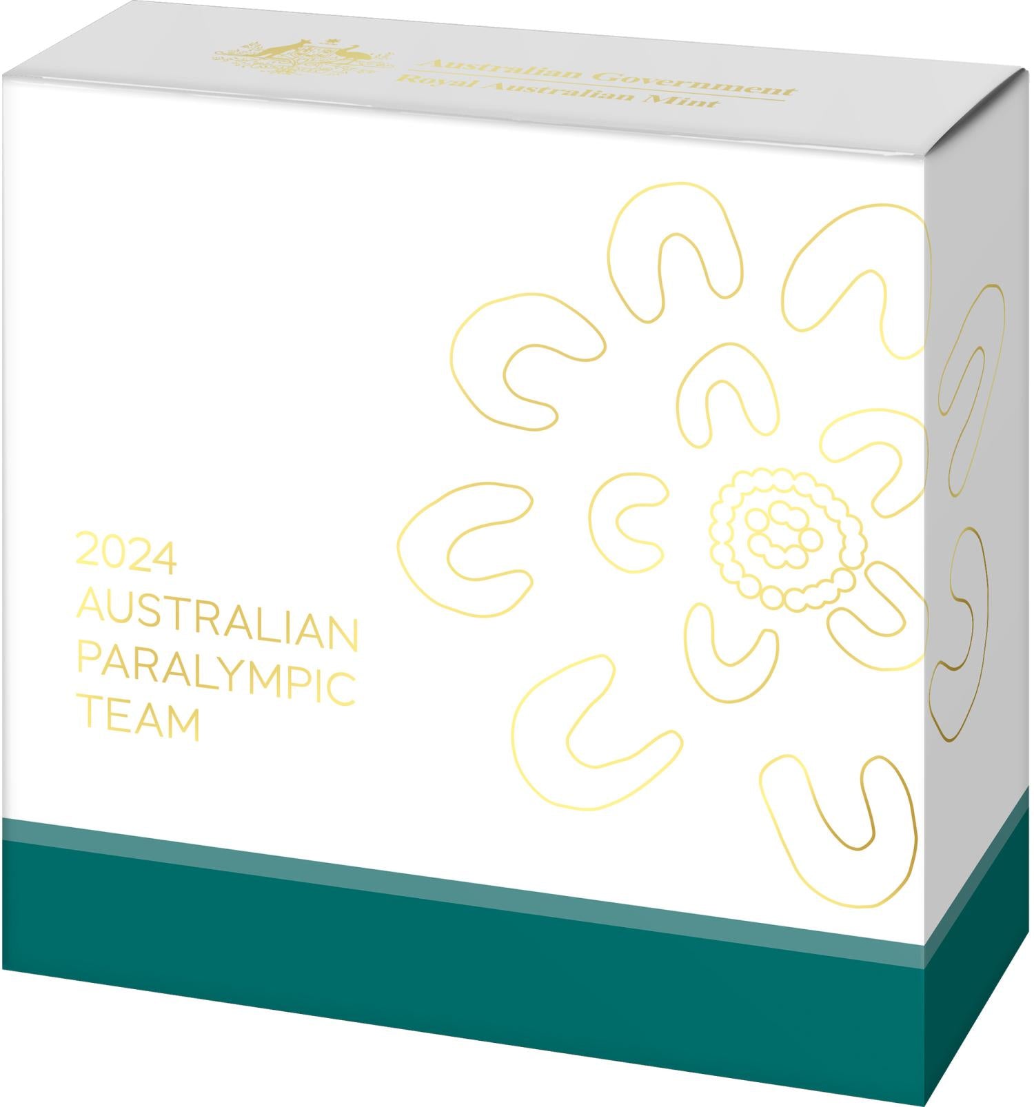 Royal Australian Mint 2024 $5 Australian Paralympic Team Selectively Gold Plated Proof Coin