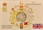 2024 King Charles III 50c UNC Coin IN Maxi Card