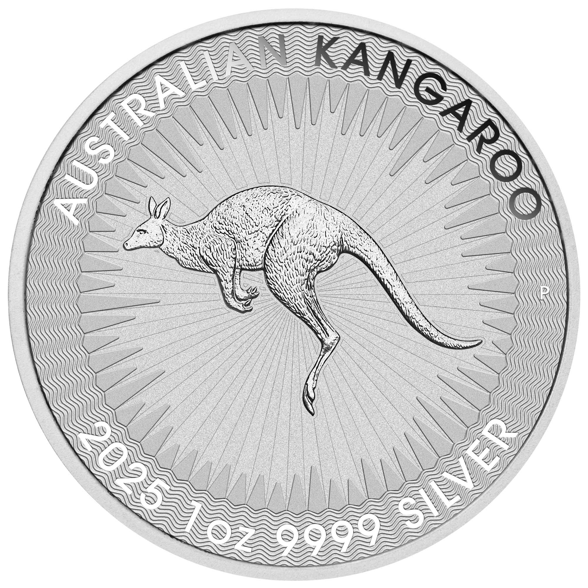 Perth Mint 2025 Australian Red Kangaroo 1 oz 99.99% Silver BU Coin