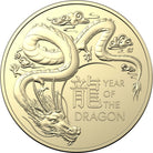 Royal Australian Mint 2024 $1 UNC Year of the Dragon 2 Coin Set