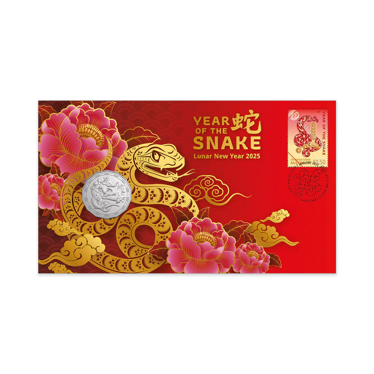 Royal Australian Mint Year of the Snake Lunar New Year 2025 PNC