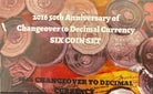 2016 50th Anniversary of the Changeover to Decimal Currency Six Coin Set