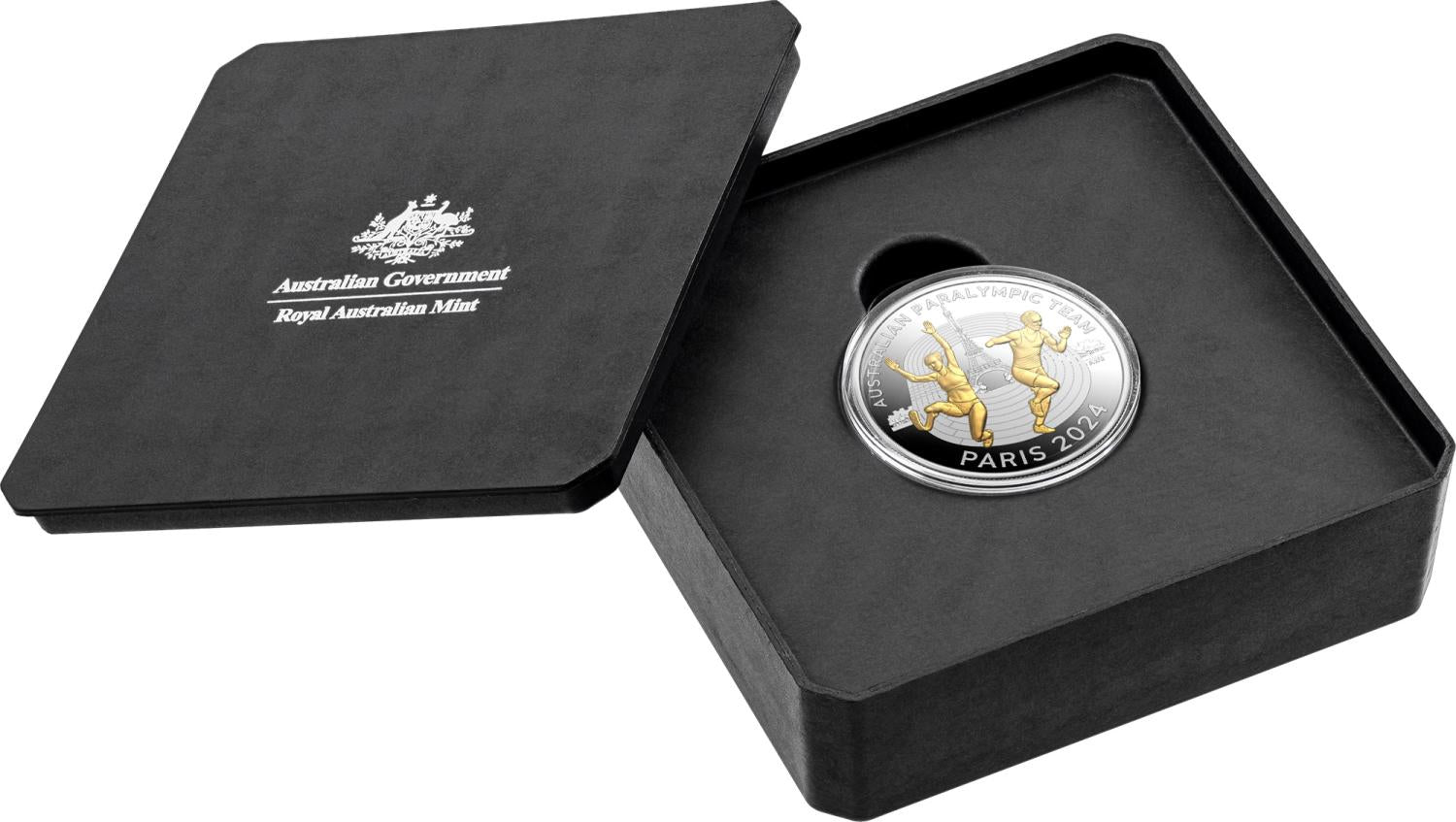 Royal Australian Mint 2024 $5 Australian Paralympic Team Selectively Gold Plated Proof Coin