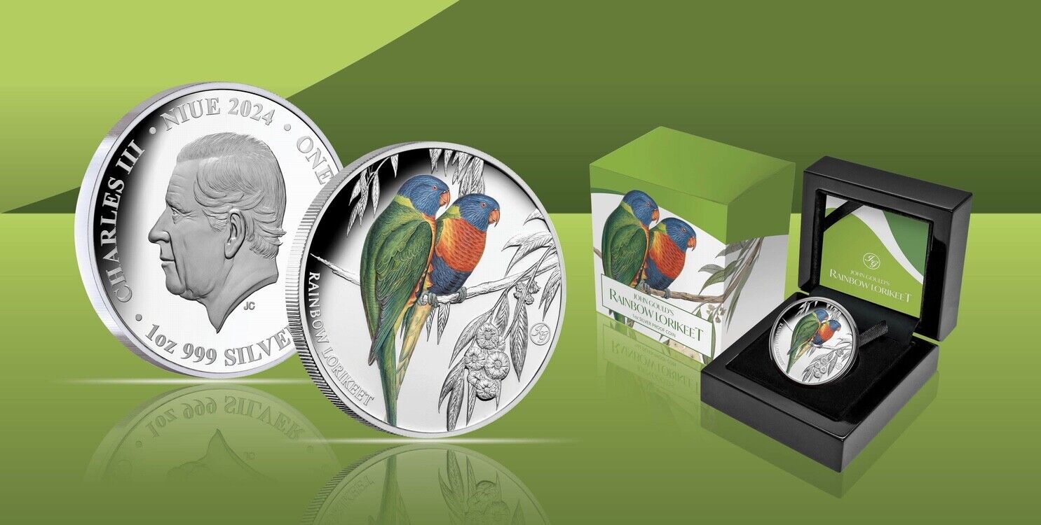 Lorikeet 2024 $1 1oz Silver Proof Coin