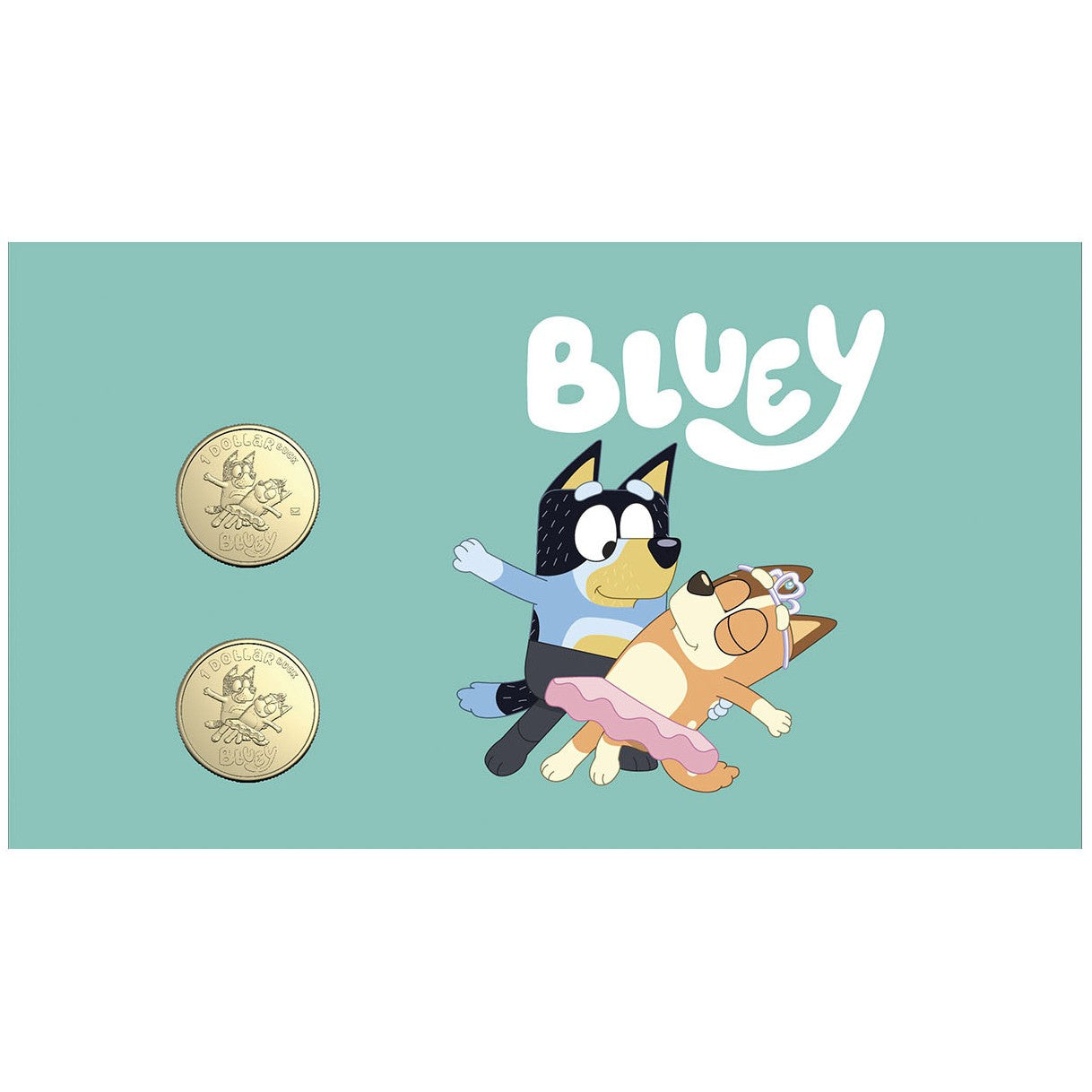 Royal Australian Mint 2024 Bluey Mum & Dad Limited Edition 2 Coin $1 PNC