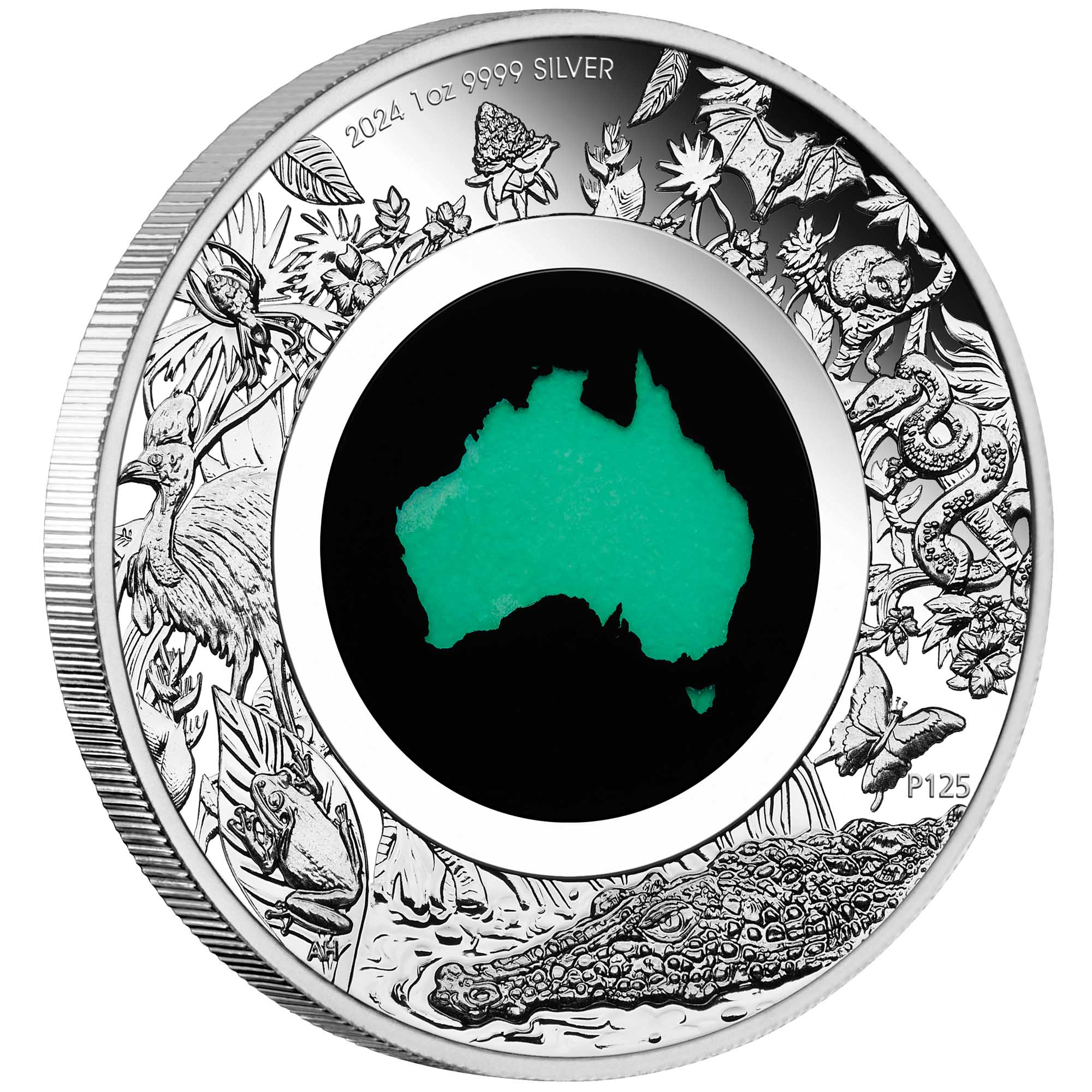 Perth Mint 2024 Great Southern Land 1 oz Silver Proof Chrysoprase Coin