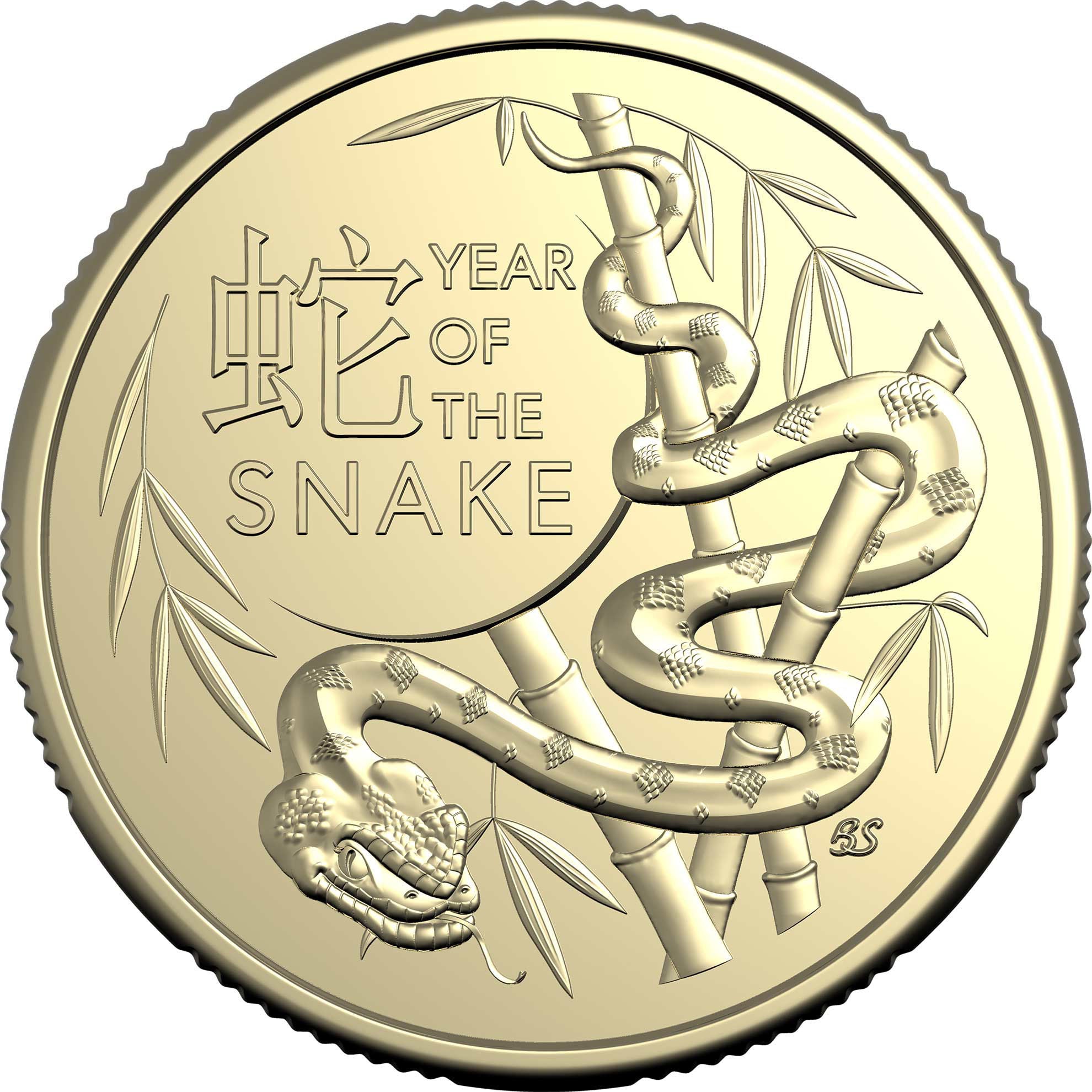 Royal Australian Mint 2025 Year of the Snake UNC 2 Coin Set