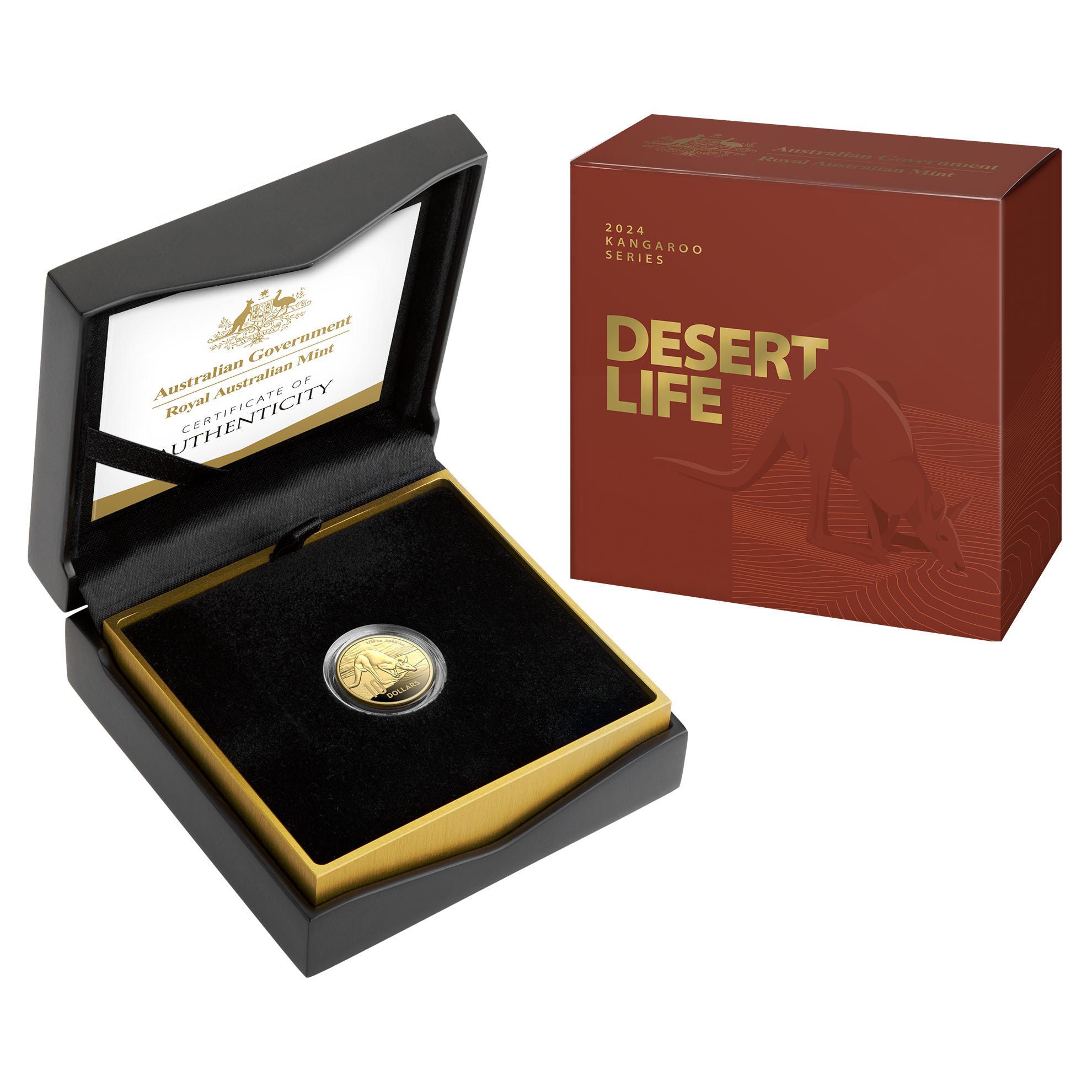 Royal Australian Mint 2024 Kangaroo Series $10 1/10 Gold Proof Coin