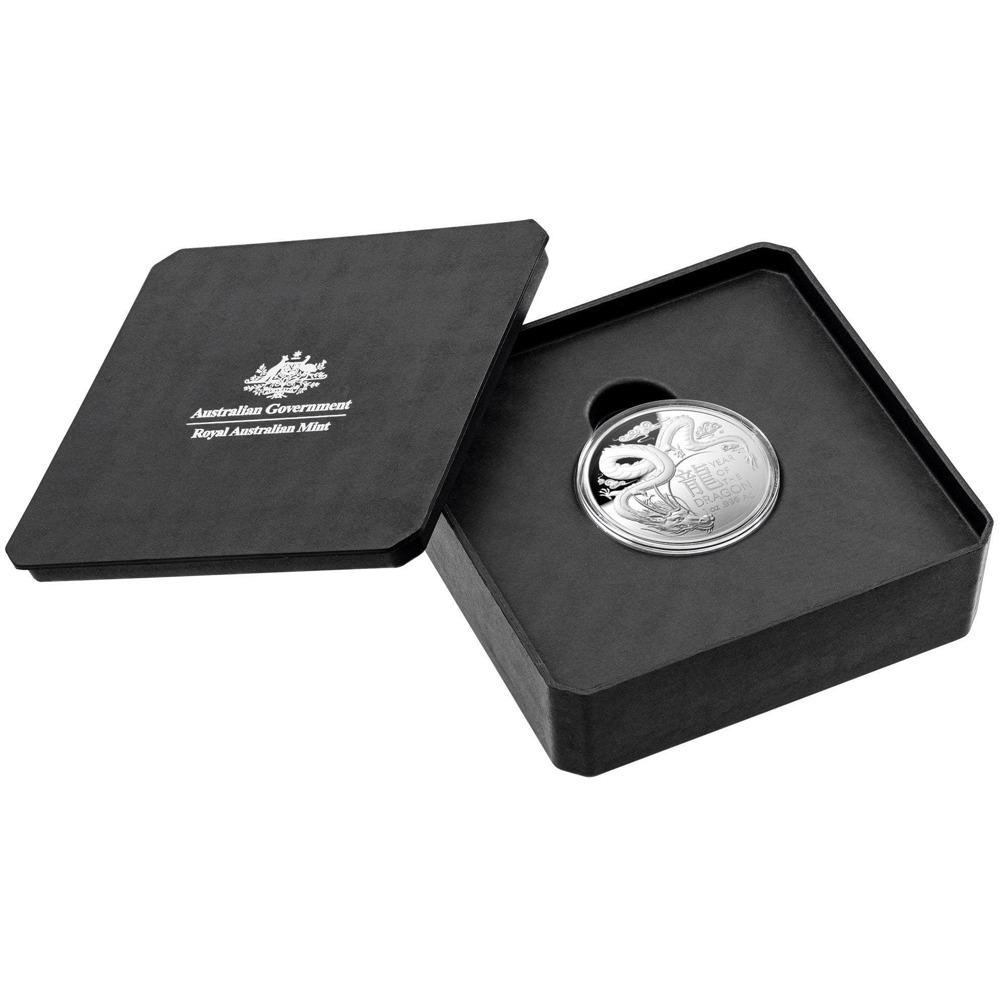 Royal Australian Mint 2024 Year of the Dragon $5 Fine Silver Proof Domed Coin