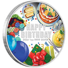 2024 Happy Birthday 1 oz 99.99% Silver Proof Coloured Coin