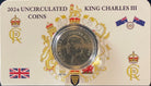 2024 King Charles Effigy 10c UNC Coin in Card