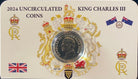 2024 King Charles Effigy 5c UNC Coin in Card