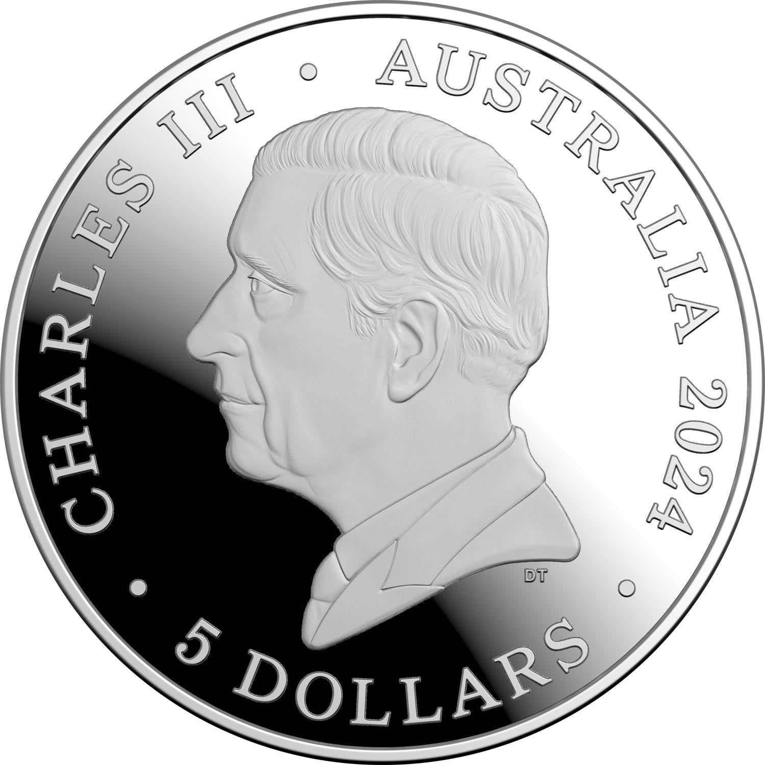 Royal Australian Mint 2024 $5 Australian Paralympic Team Selectively Gold Plated Proof Coin