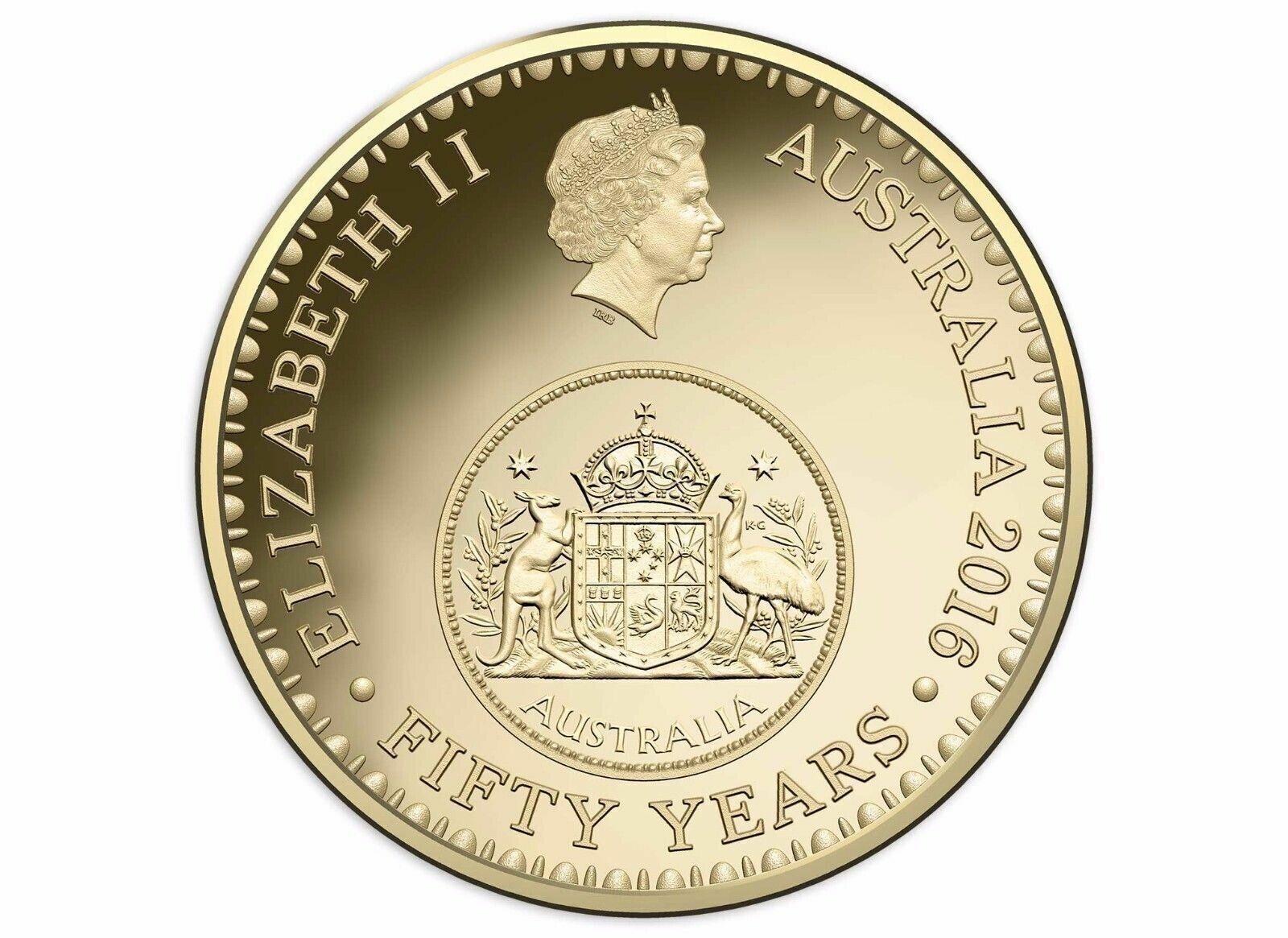 Royal Australian Mint 2016 $1 2016 Change Over Coin AlBr UNC Coin