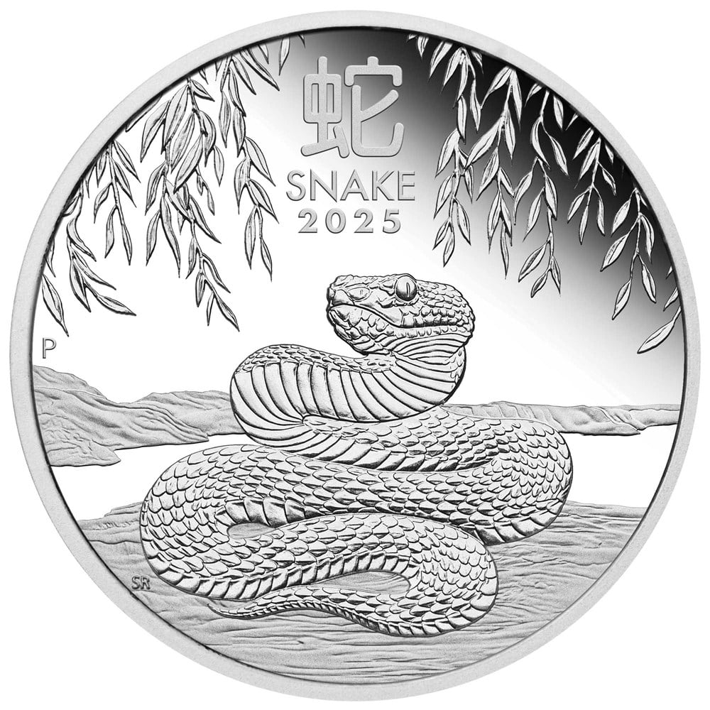 Perth Mint 2024 Lunar Series Year of the Snake 1 oz Silver Proof Coin