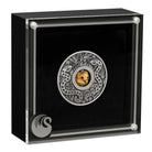 Perth Mint Year of the Snake Rotating Charm 2025 1 oz Silver Antiqued Coin