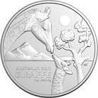 Royal Australian Mint 2024 Australia Zoo Series - Giraffe $1 Investment Coin