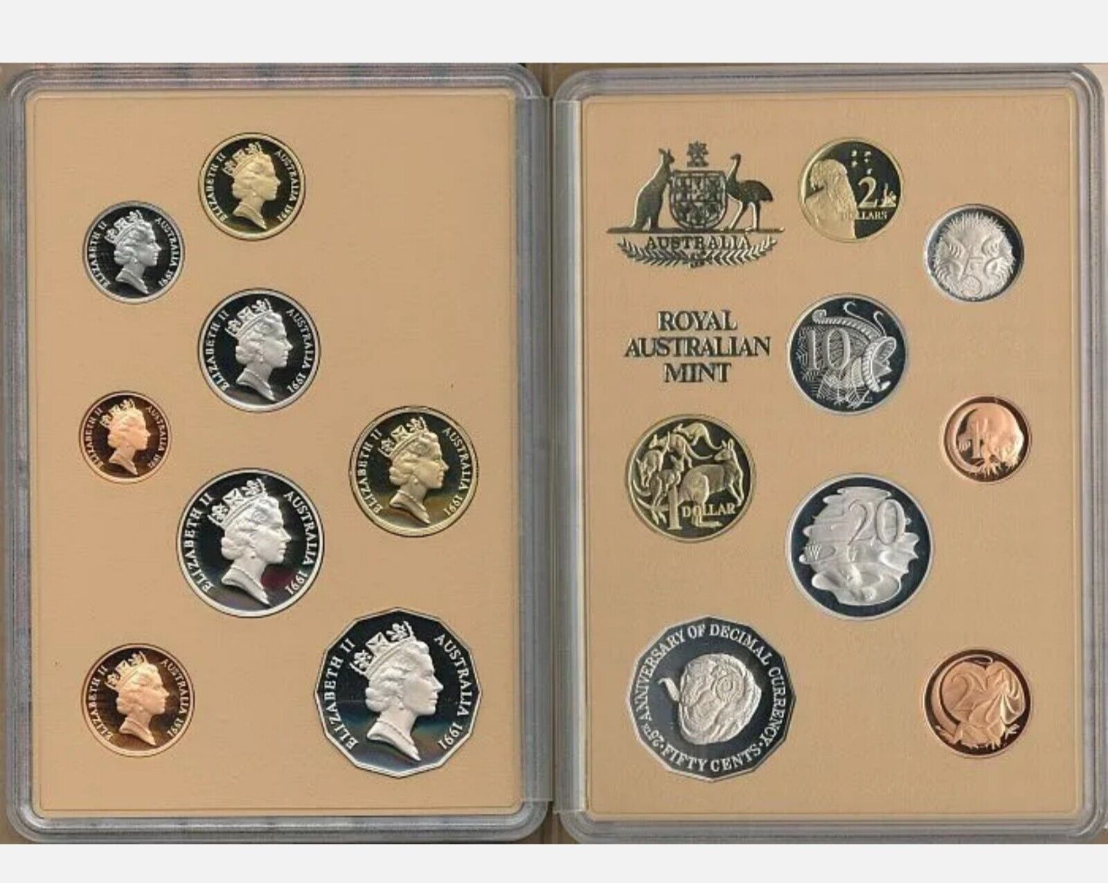 Royal Australian Mint 1991 Eight Coin Proof Set