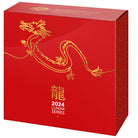 Royal Australian Mint 2024 Year of the Dragon $5 Fine Silver Proof Domed Coin