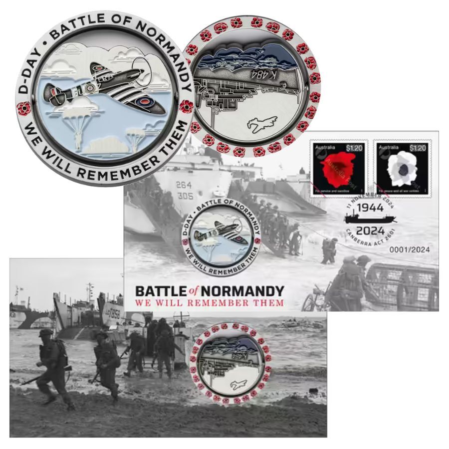 Battle of Normandy Medallion Cover