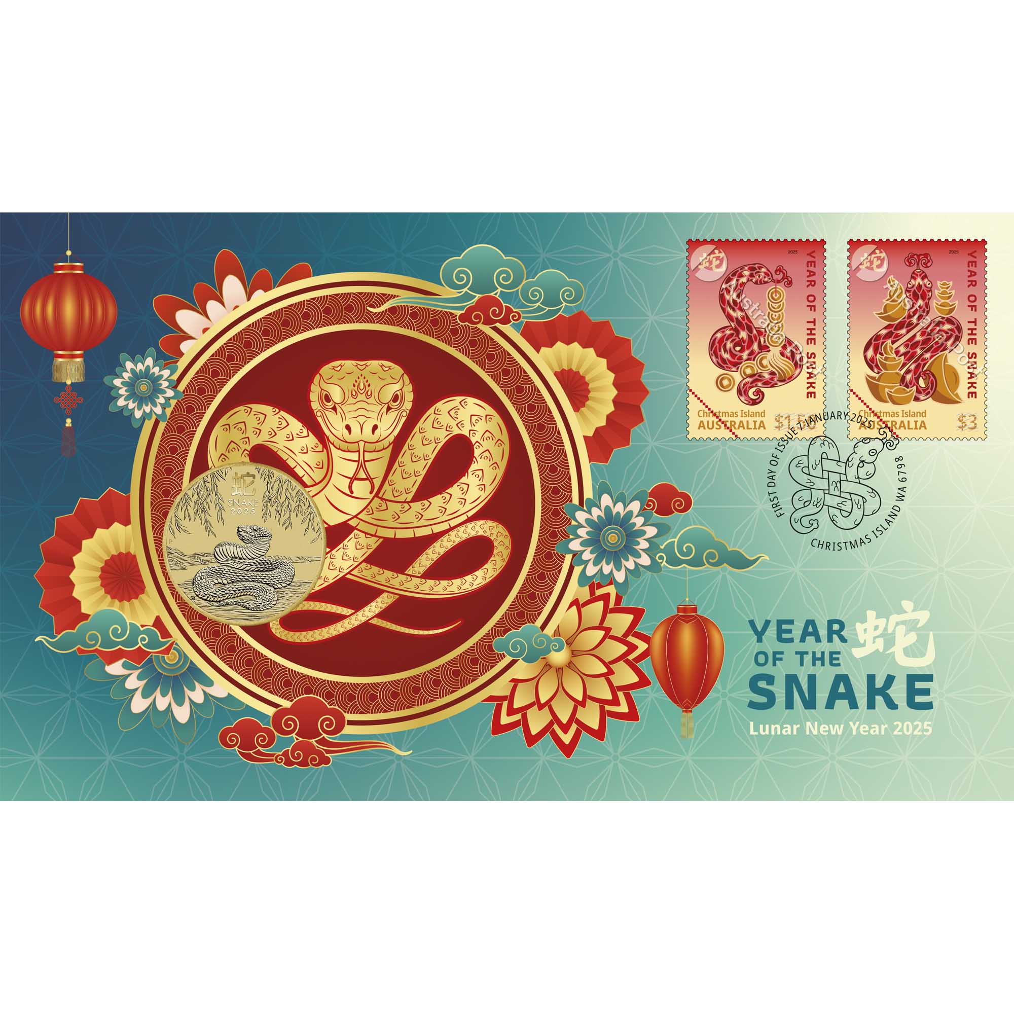 Perth Mint Year of the Snake Lunar New Year 2025 PNC