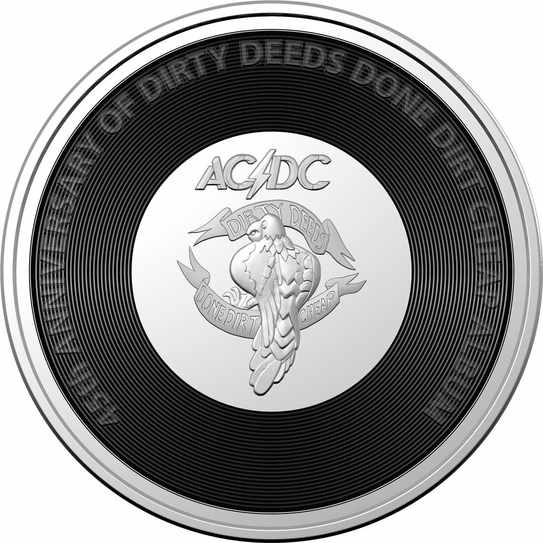 2020/2021 20c CuNi Coloured Uncirculated Coins - AC/DC Seven Coin