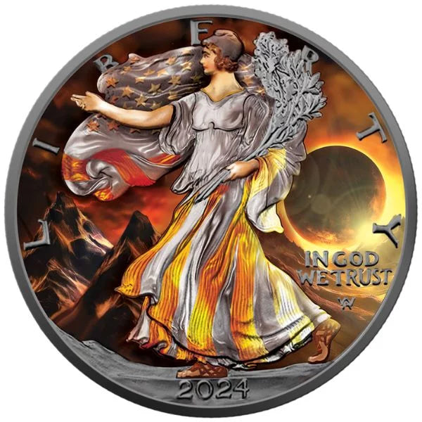 American Eagle 2024 1 oz Silver Solar Eclipse