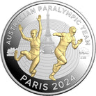 Royal Australian Mint 2024 $5 Australian Paralympic Team Selectively Gold Plated Proof Coin