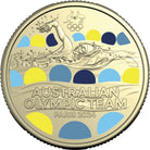 Royal Australian Mint 2024 $1 Australian Olympic Team Coloured AlBr UNC Coin on Card