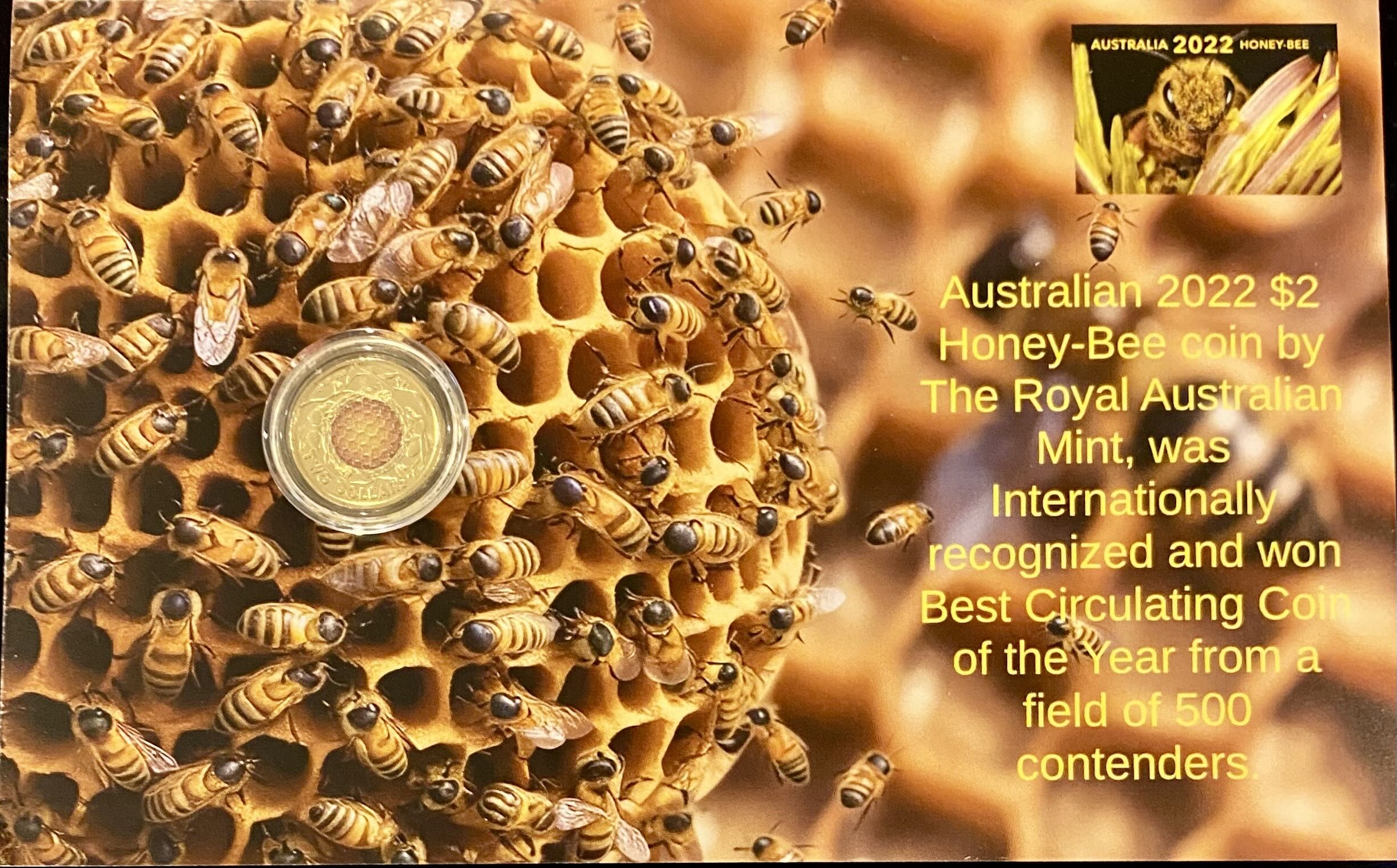 2022 International Circulating Coin of the Year Honey Bee