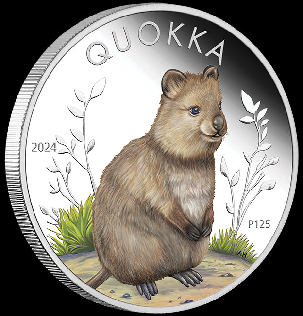 Perth Mint 2024 Quokka 1 oz Silver Proof Coloured Coin