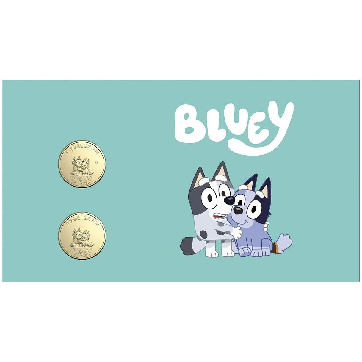 Royal Australian Mint 2024 Bluey Muffin & Sox Limited Edition 2 Coin $1 PNC