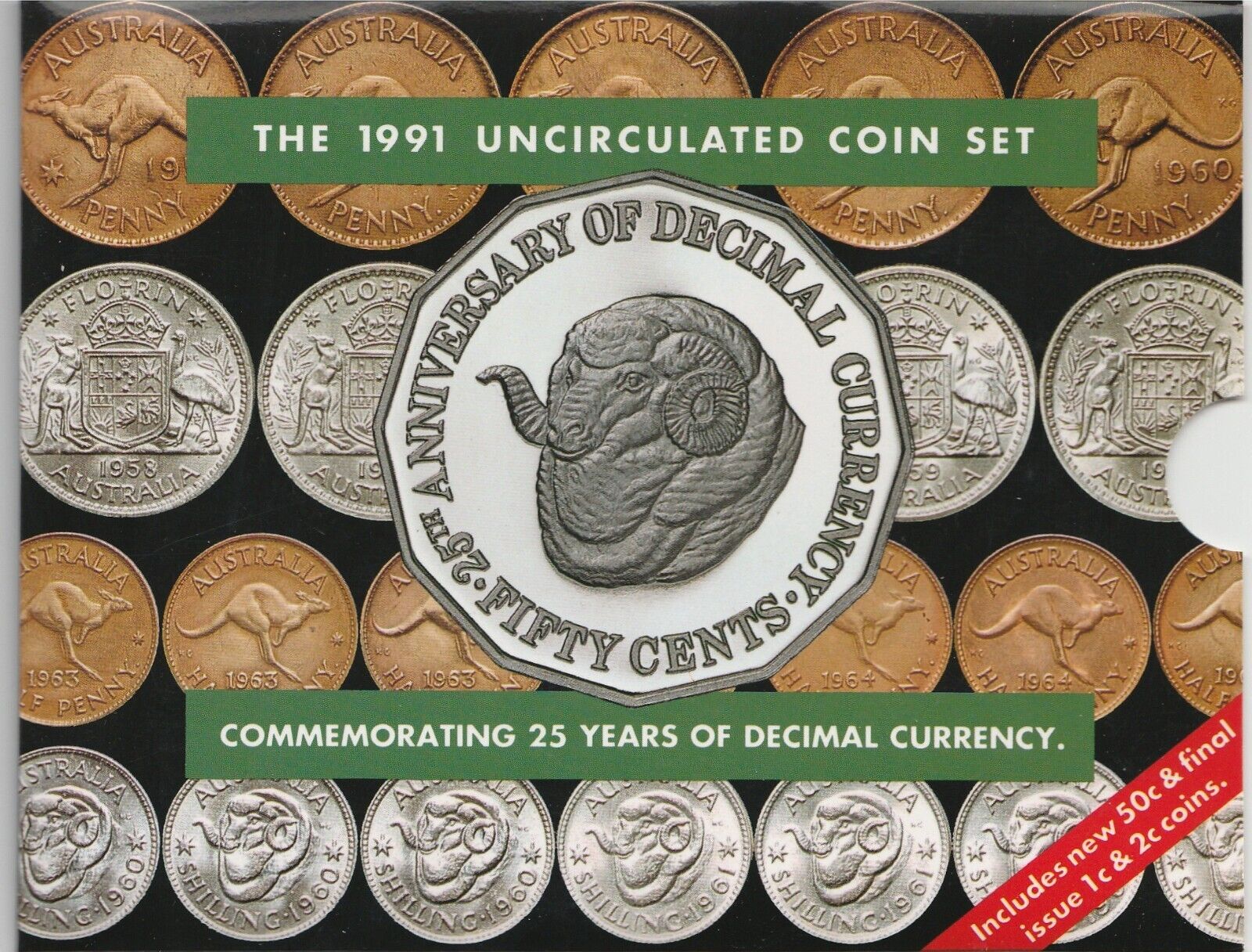 Royal Australian Mint 1991 Eight Coin UNC Set