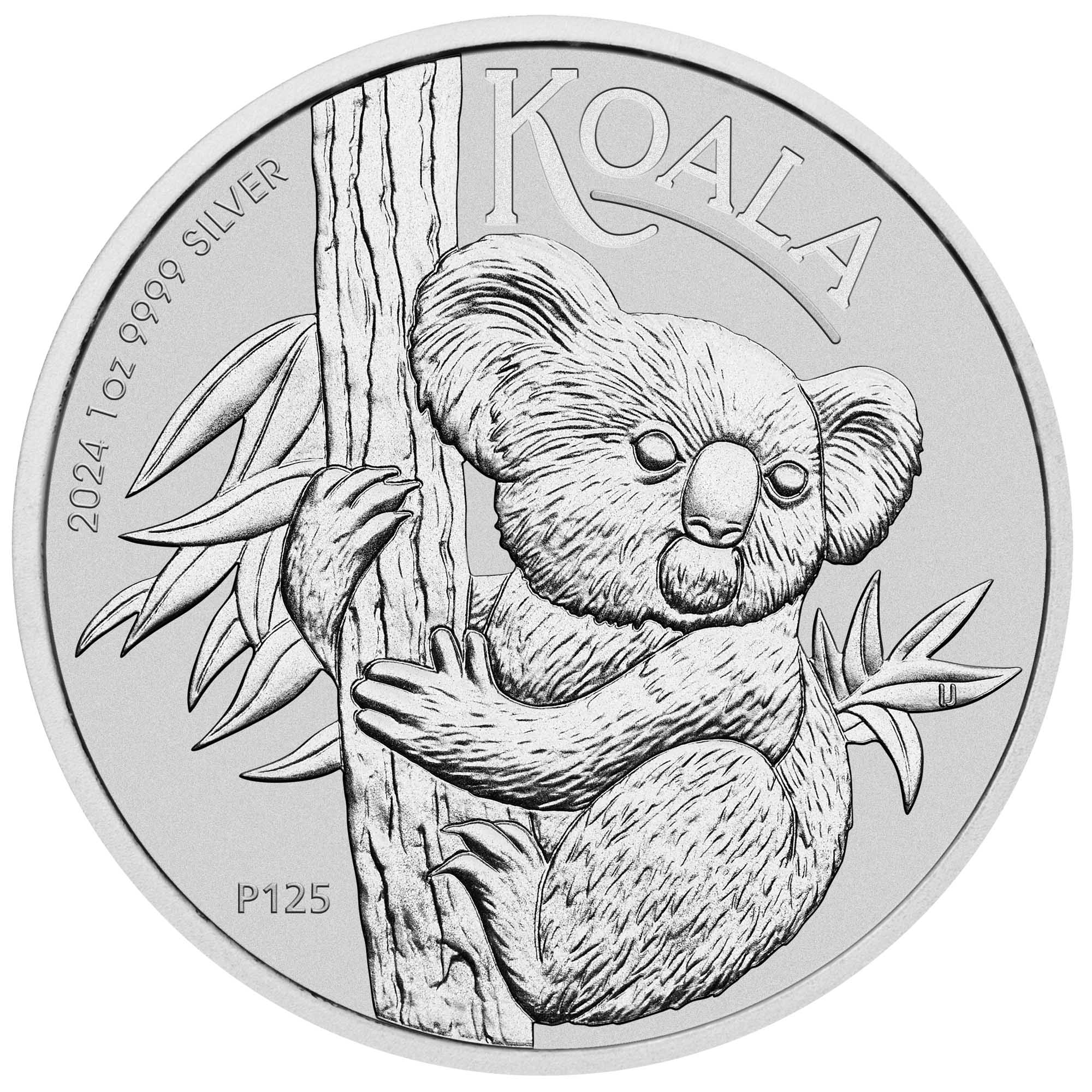 Perth Mint 2024 1oz .9999 Silver BU Coin - Australian Koala