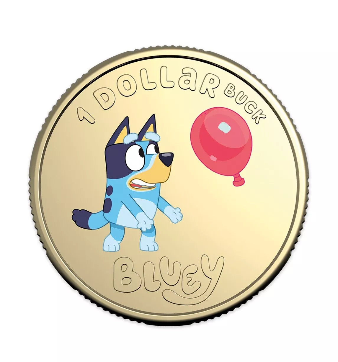 Royal Australian Mint 2024 Bluey Bucks Limited Edition Coloured Coin $1 PNC