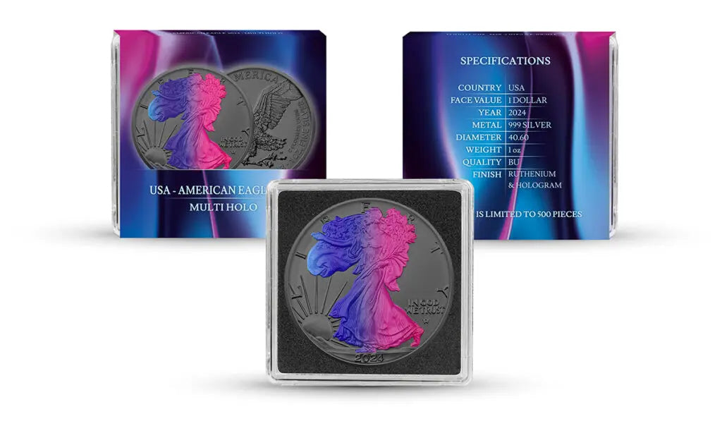 American Eagle 2024 1 oz Silver Multi Holo