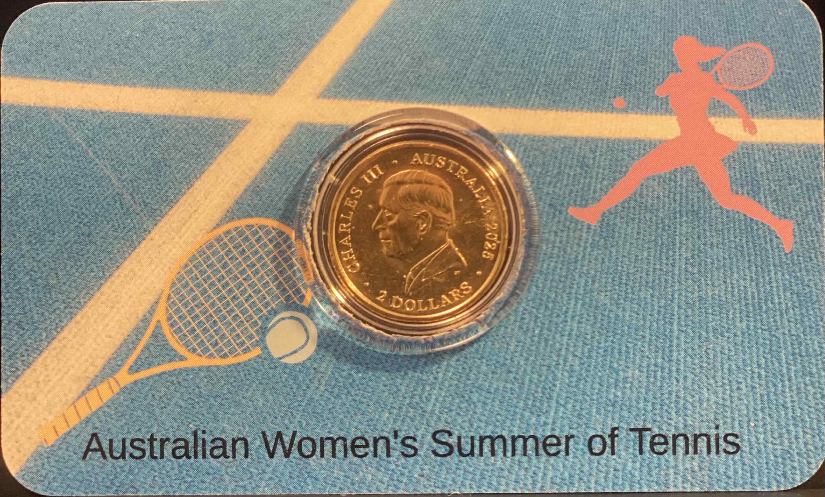 2025 $2 Women’s Australian Open Coin in Card