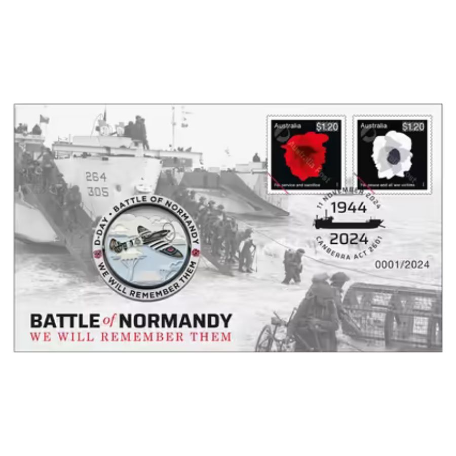 Battle of Normandy Medallion Cover