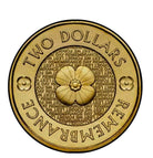 Royal Australian Mint 2012 Gold Poppy $2 Lightly Circulated Coin