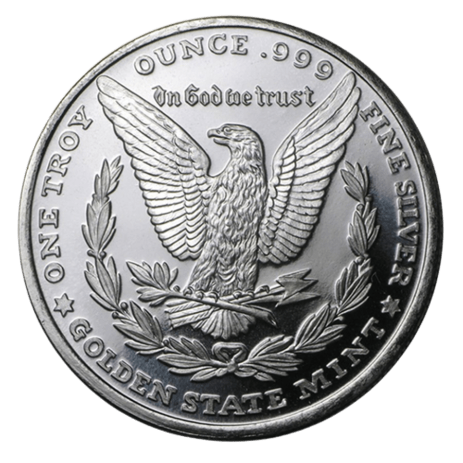 1oz Morgan Dollar Silver Round Golden State Mint