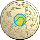 Royal Australian Mint 2025 $2 Women’s Australian Open Privy Coin Yellow Coin in Folder