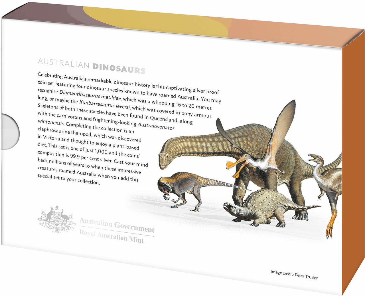 Australian Dinosaurs 2022 Silver Proof Four-Coin Collection