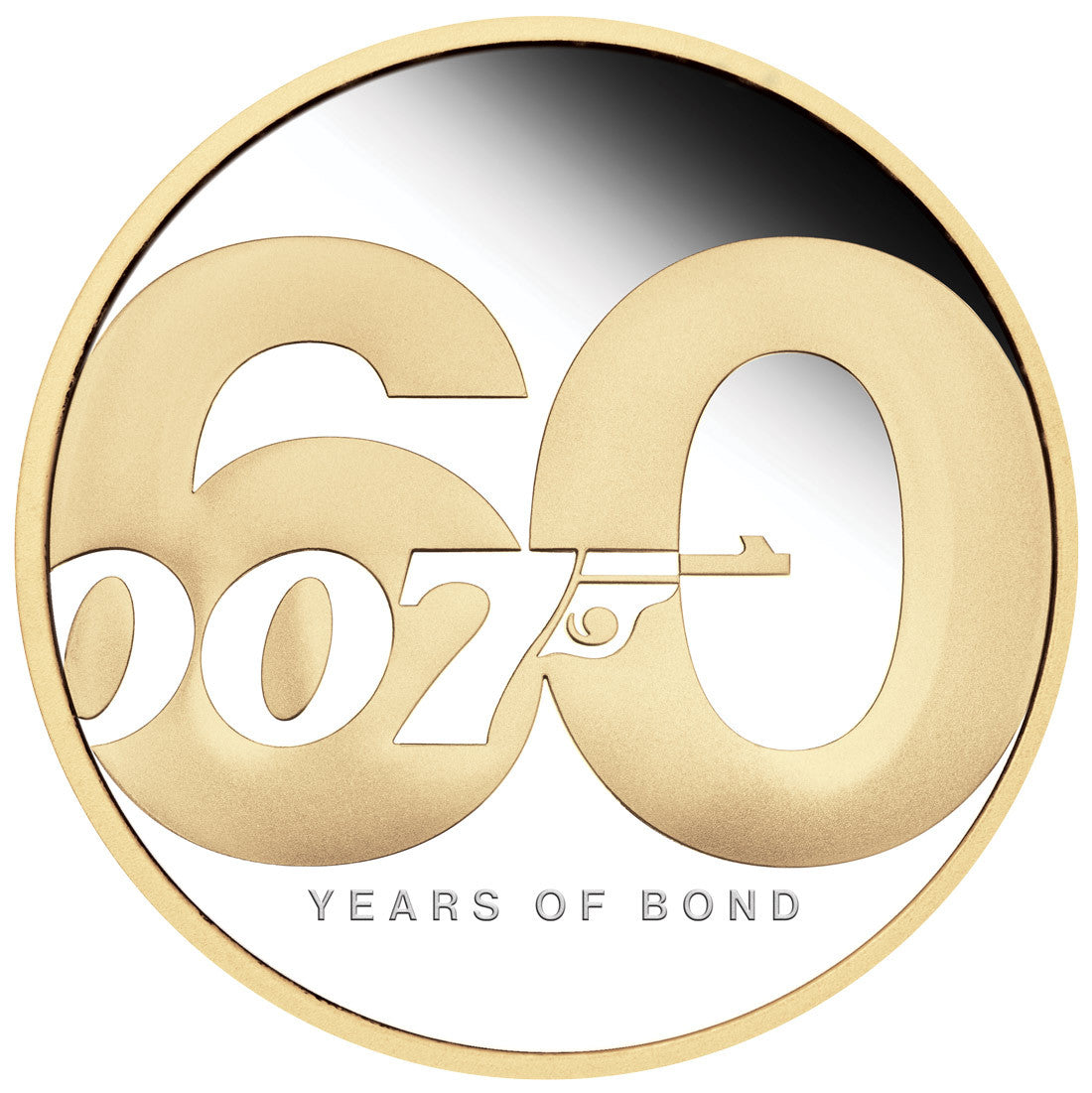 60 Years of Bond 2022 2oz Silver Gilded Proof